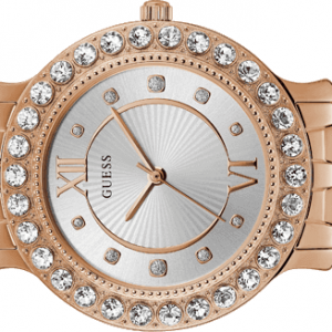Đồng hồ đeo tay nữ Guess Blush Crystal Mặt số màu vàng hồng W1062L3